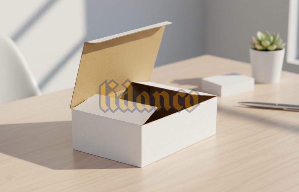 کارتن سفید و جعبه بسته بندی سفید