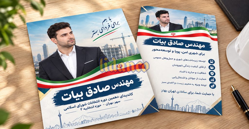 چاپ تراکت تبلیغاتی انتخاباتی