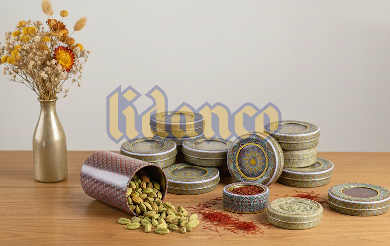 ظروف فلزی طرح خاتم