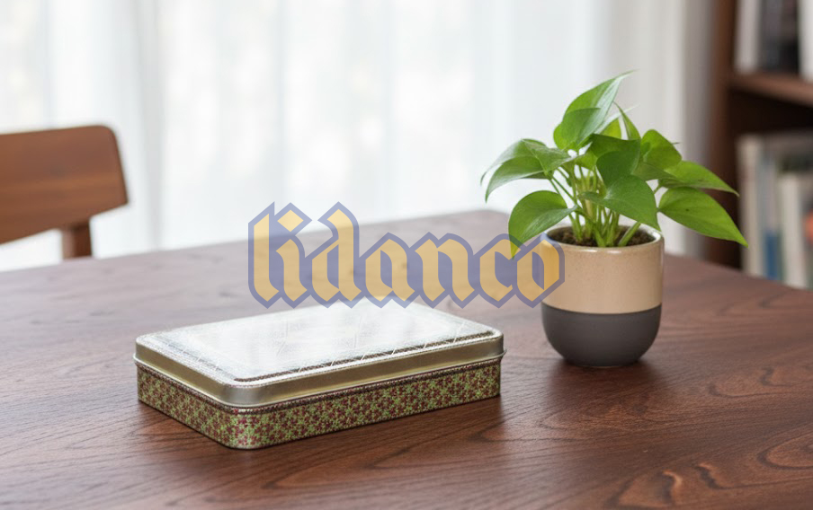 قوطی فلزی چهارگوش کوچک 