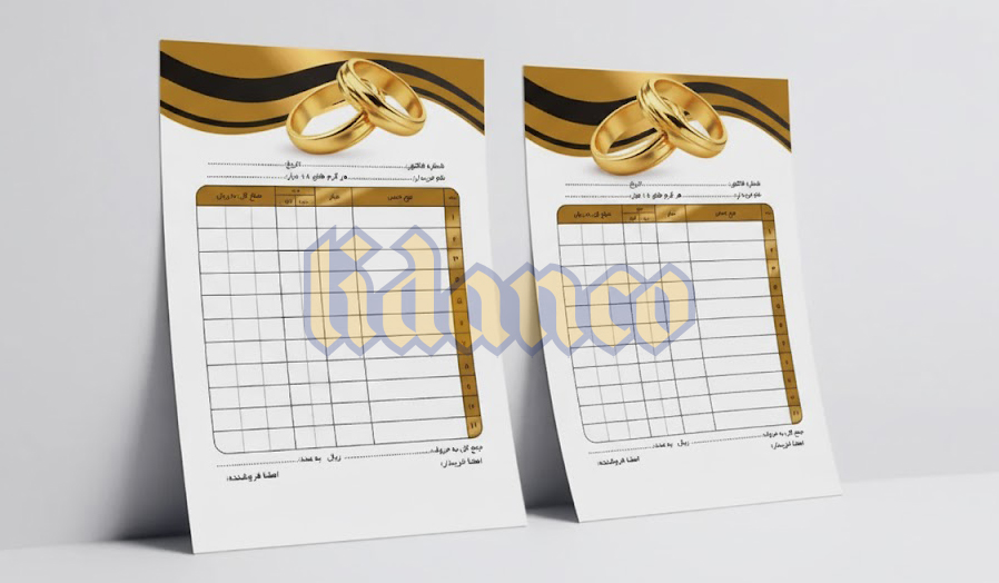 چاپ فاکتور طلا فروشی