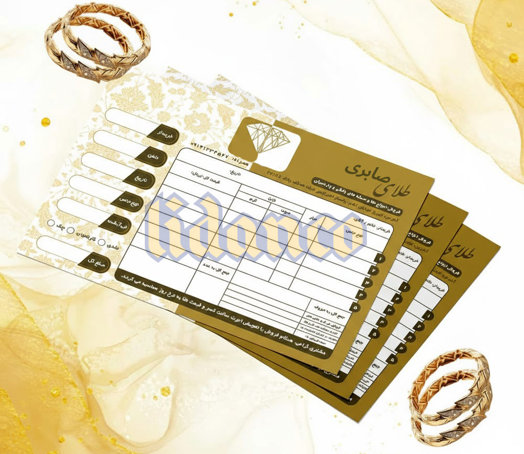 چاپ فاکتور طلا فروشی